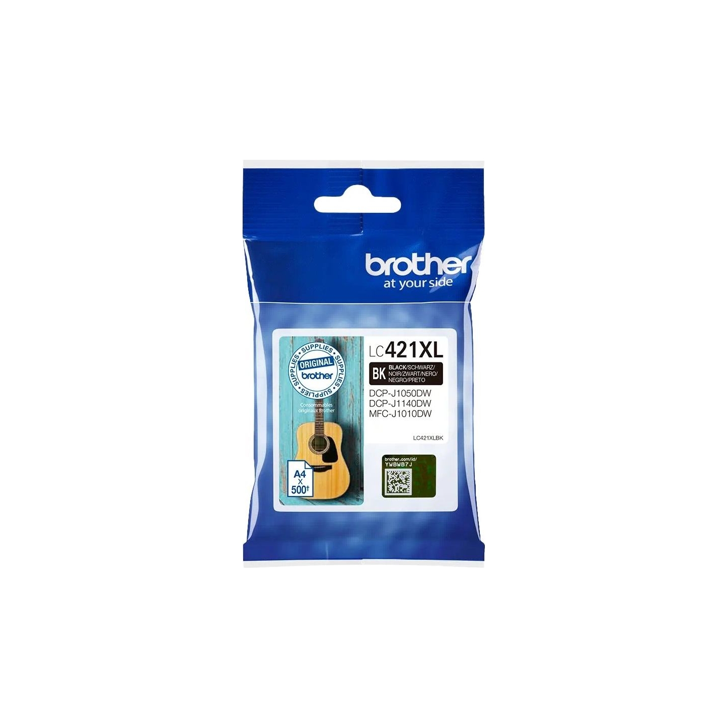 Brother LC421XLBK Ink Cartridge, Black | Brother Brother LC | LC421XLBK | Brother LC421XLBK - High Yield - black - original - in