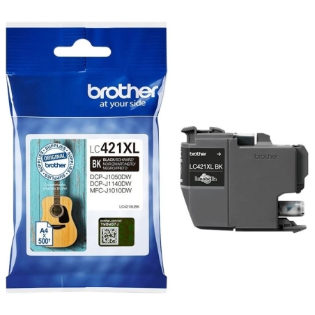 Brother LC421XLBK Ink Cartridge, Black | Brother Brother LC | LC421XLBK | Brother LC421XLBK - High Yield - black - original - in