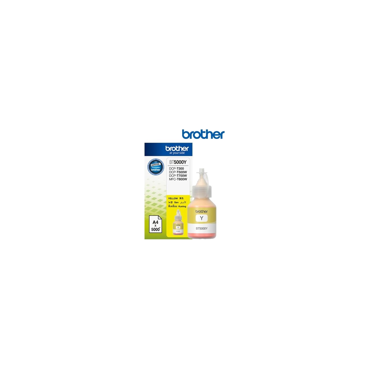 Brother BT5000Y YELLOW INK BOTTLE 5000P