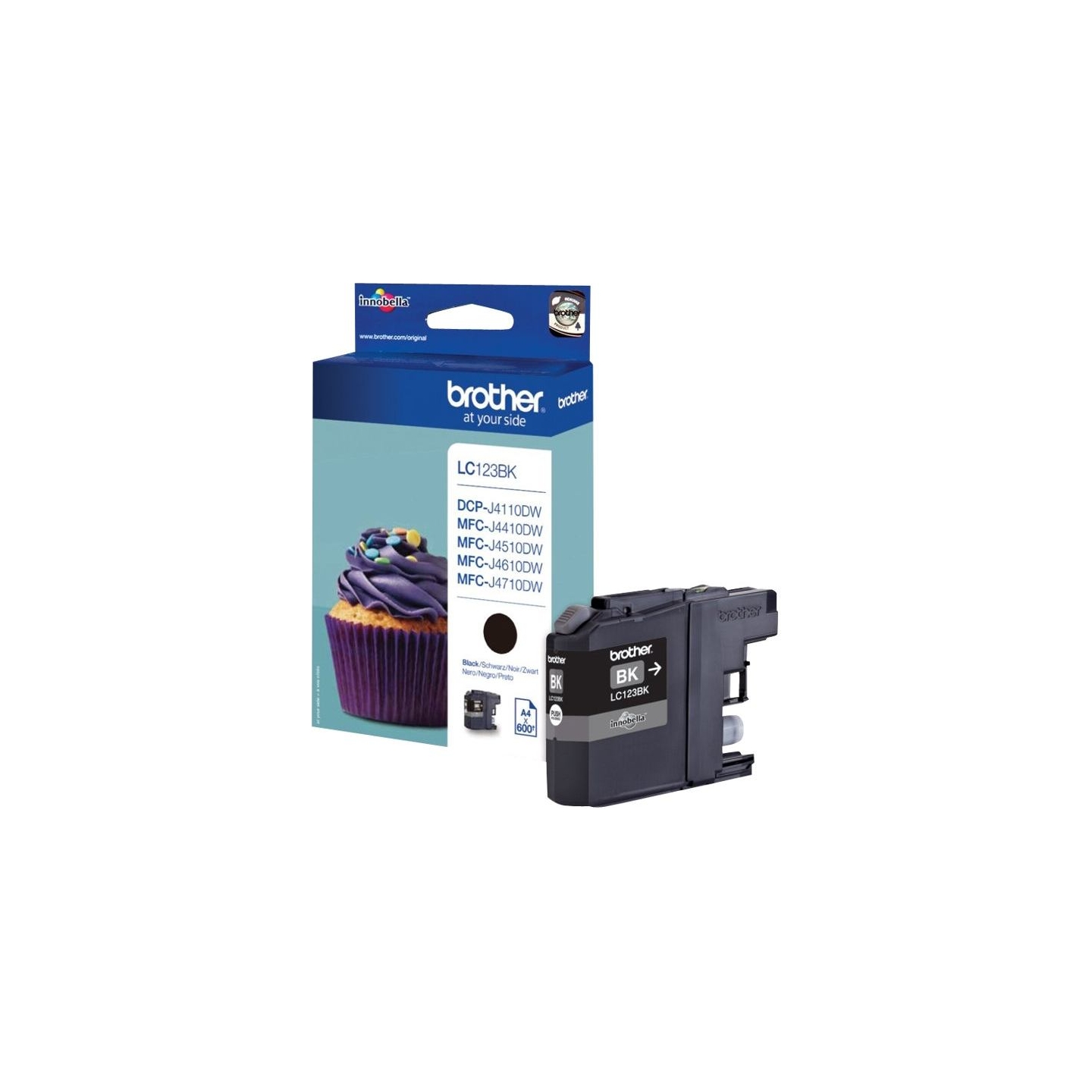 Brother LC-123BK TONER BLACK 600P