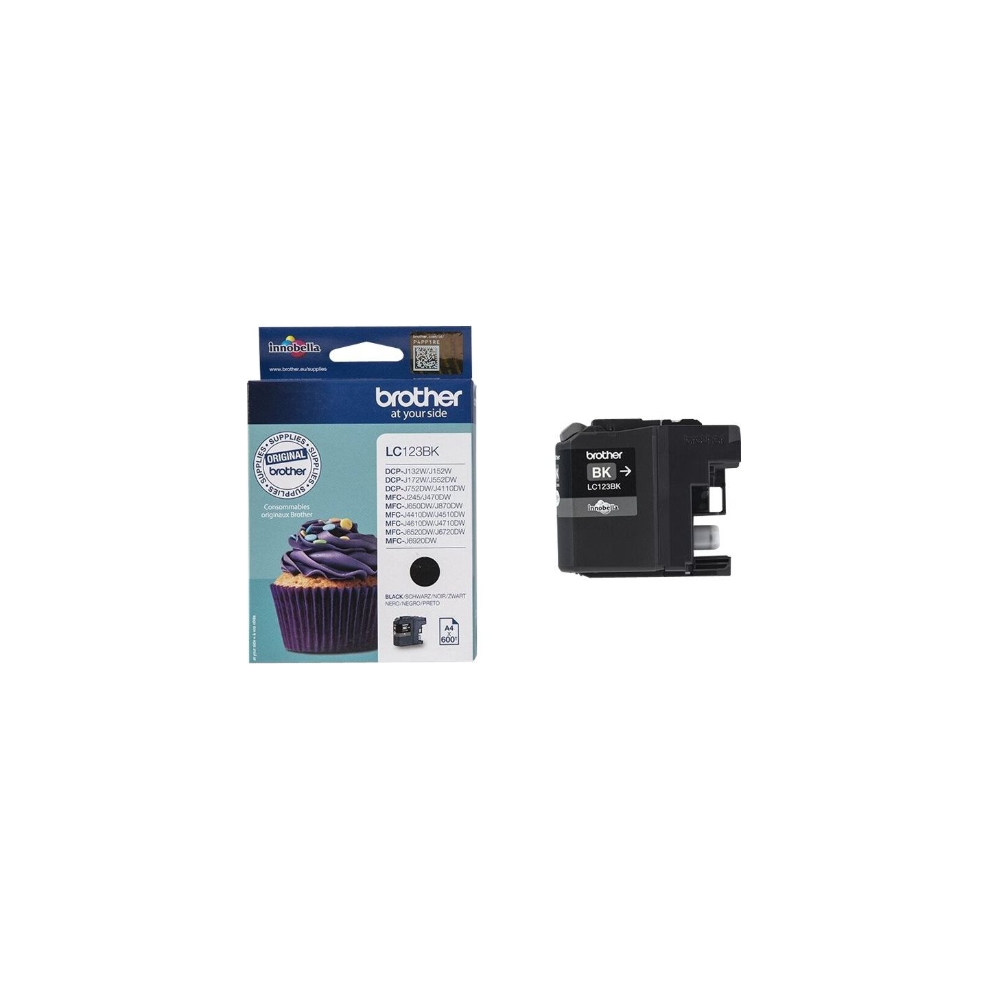 Brother LC-123BK TONER BLACK 600P
