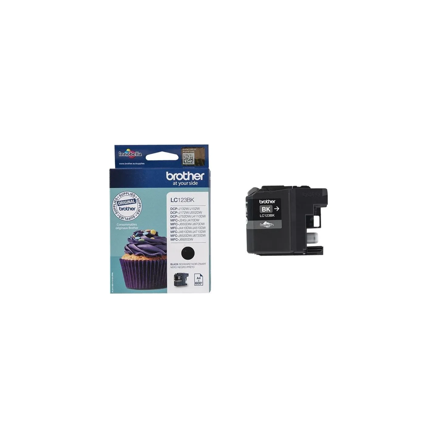 Brother LC-123BK TONER BLACK 600P