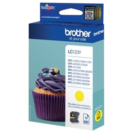 Brother LC-123Y TONER YELLOW 600P