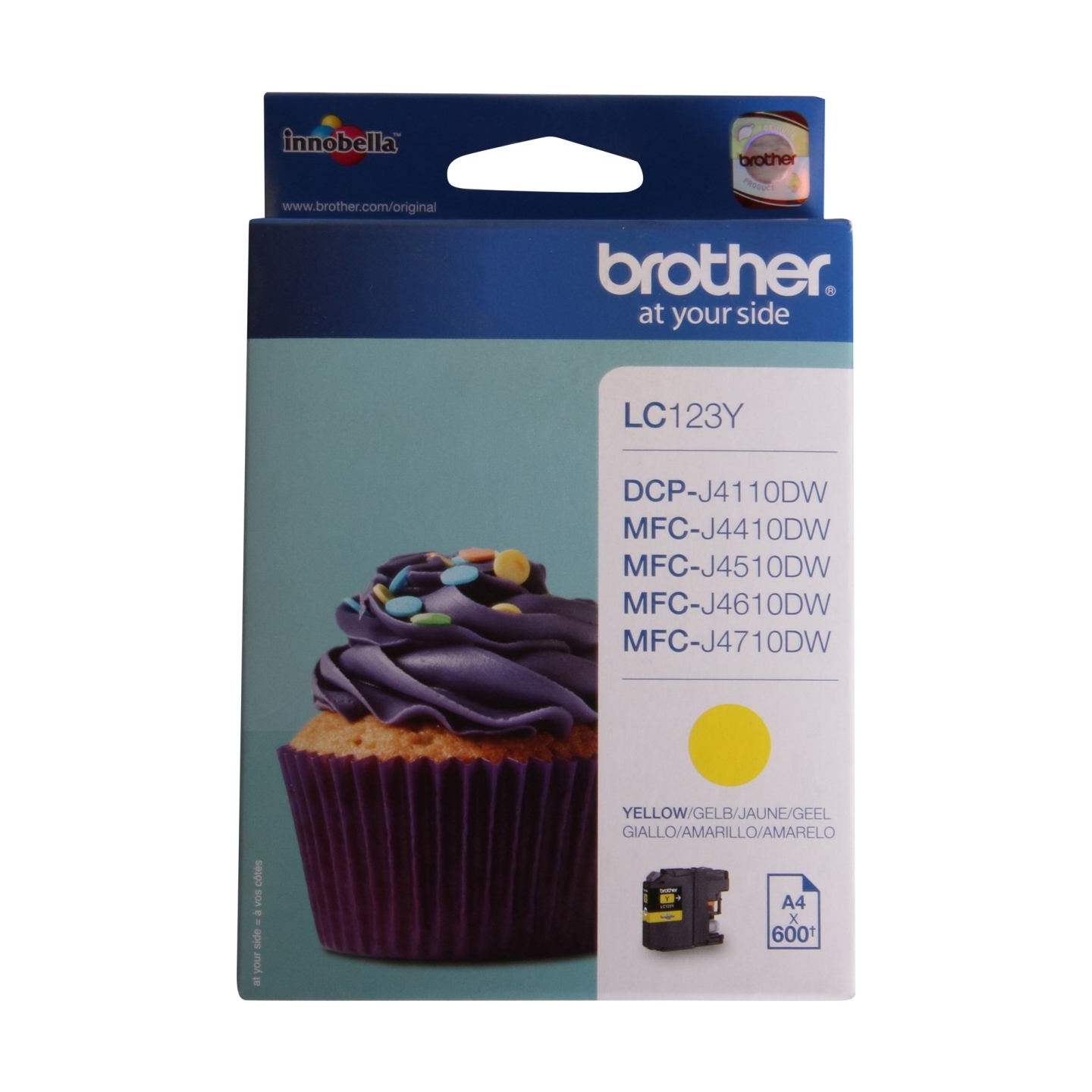 Brother LC-123Y TONER YELLOW 600P