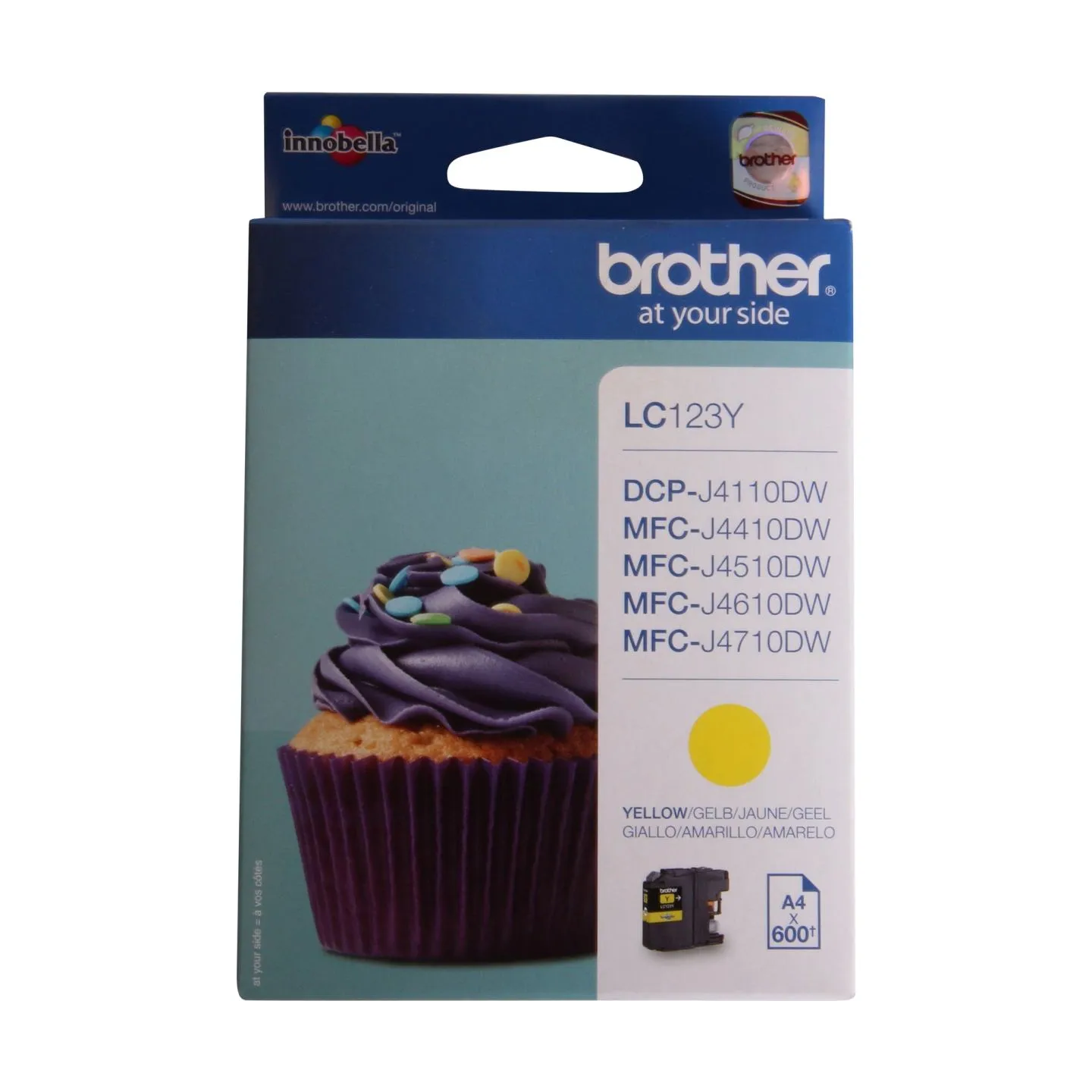 Brother LC-123Y TONER YELLOW 600P