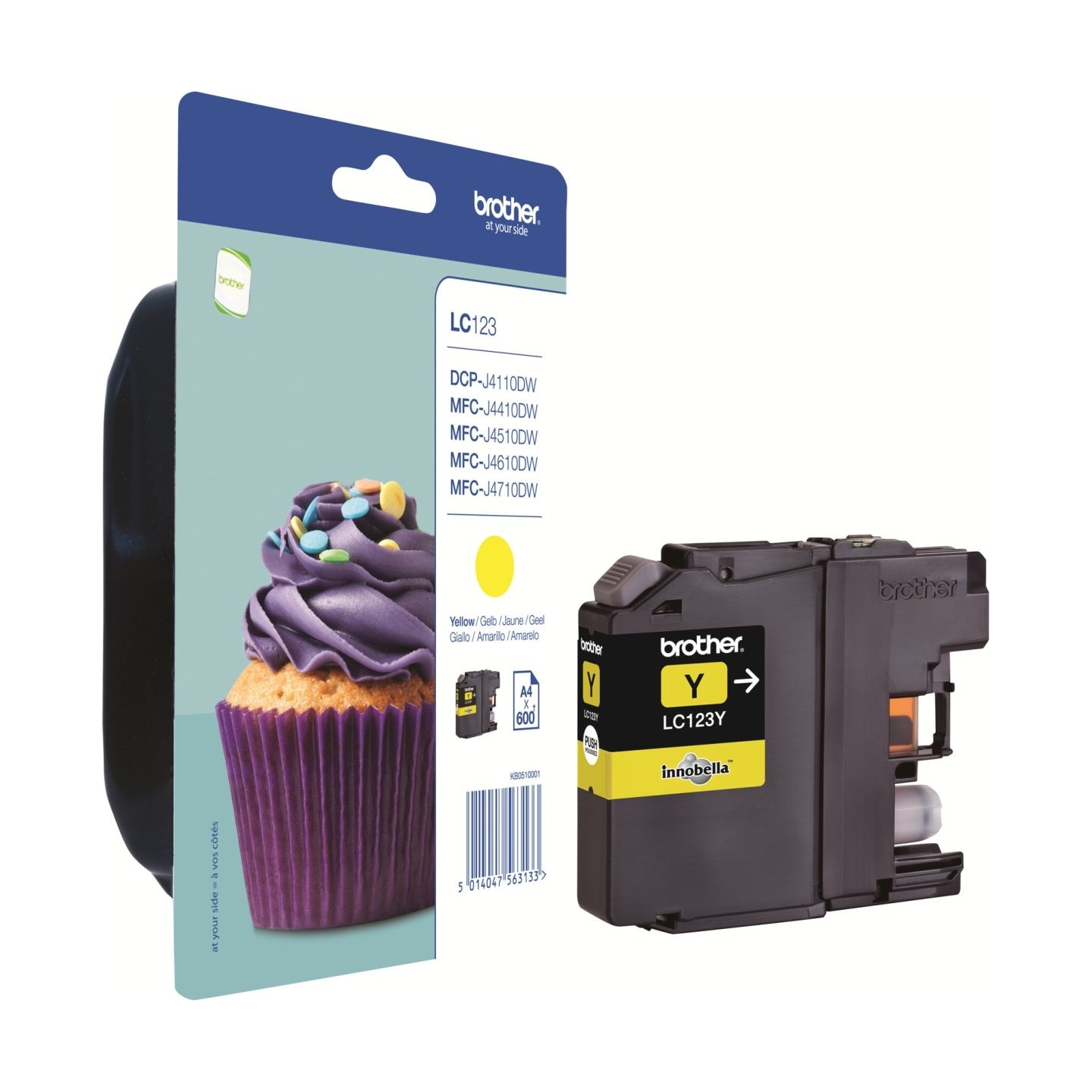 Brother LC-123Y TONER YELLOW 600P
