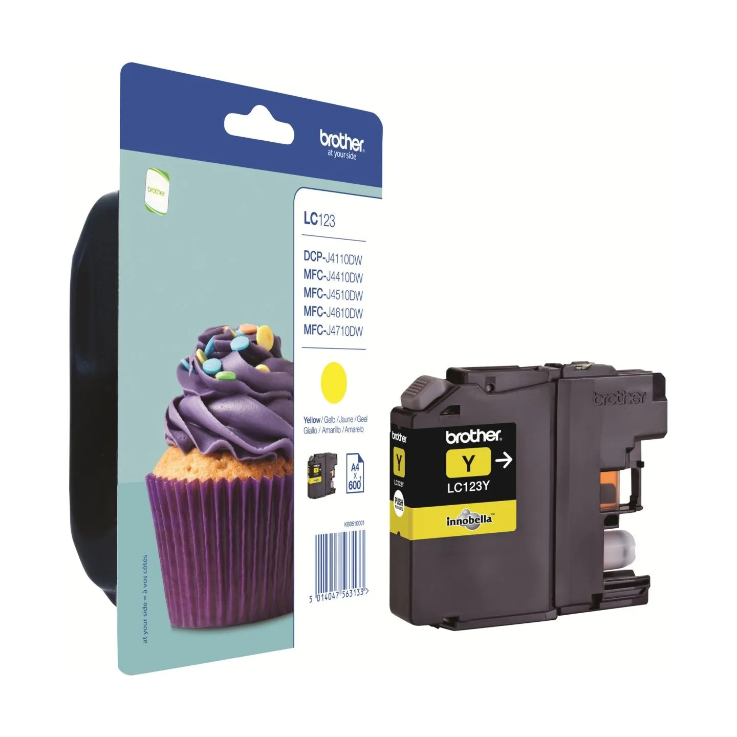 Brother LC-123Y TONER YELLOW 600P