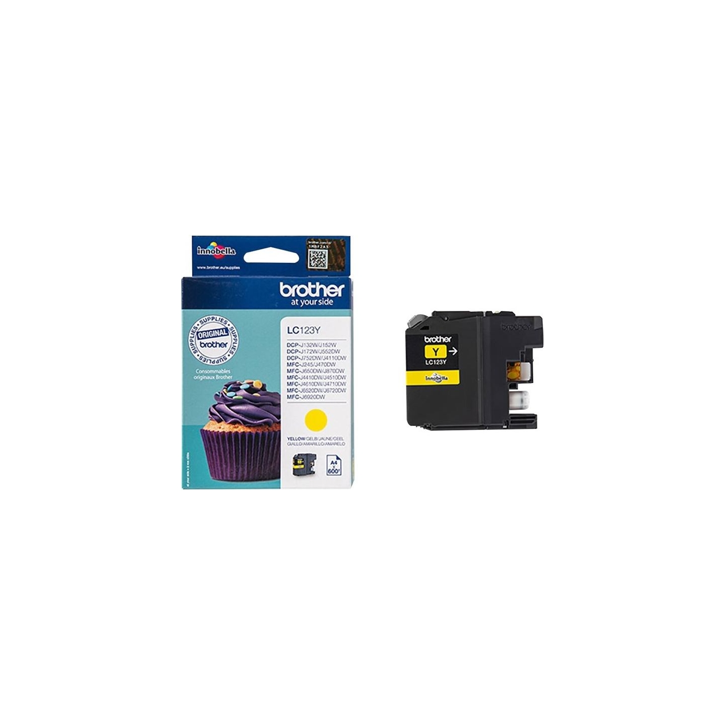 Brother LC-123Y TONER YELLOW 600P