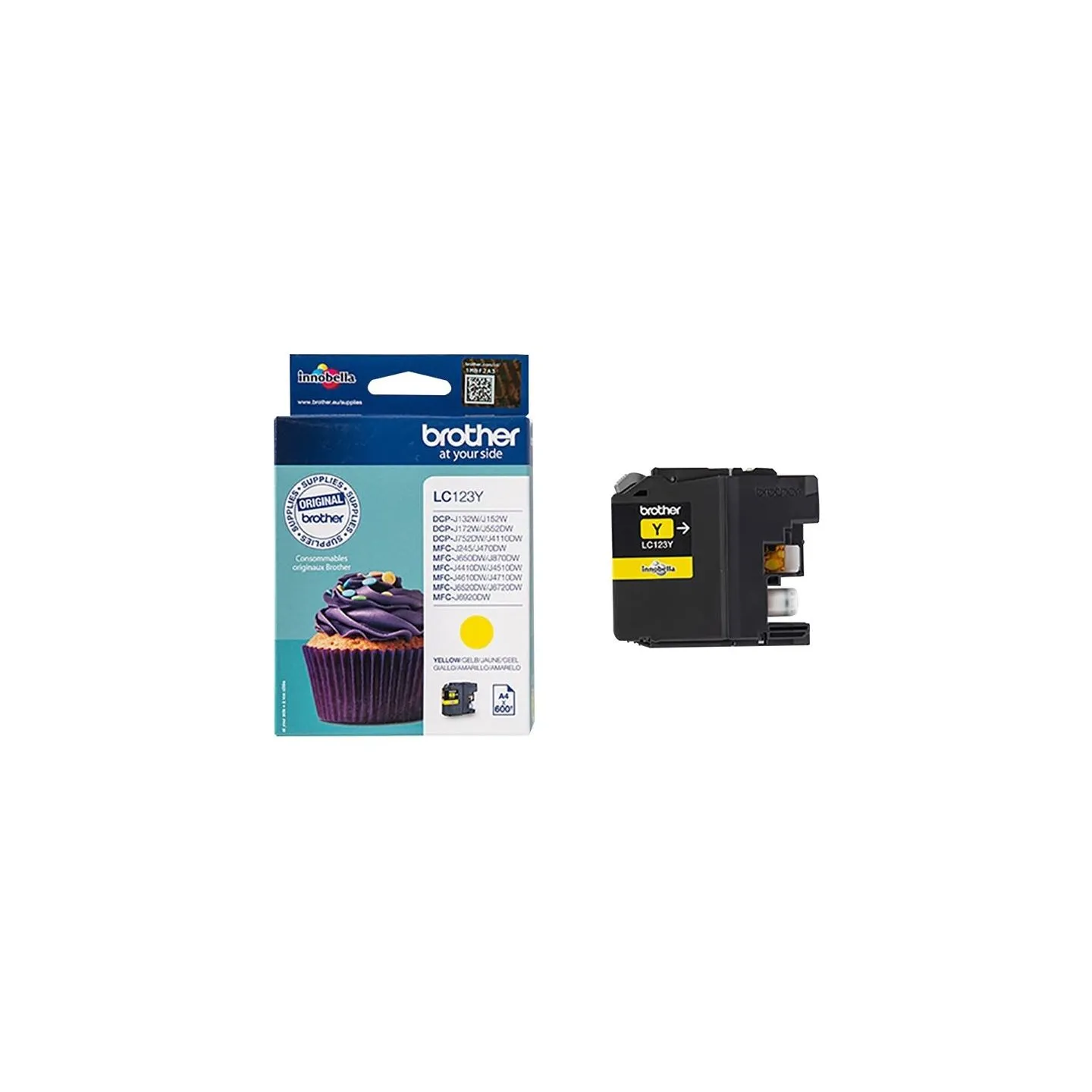 Brother LC-123Y TONER YELLOW 600P