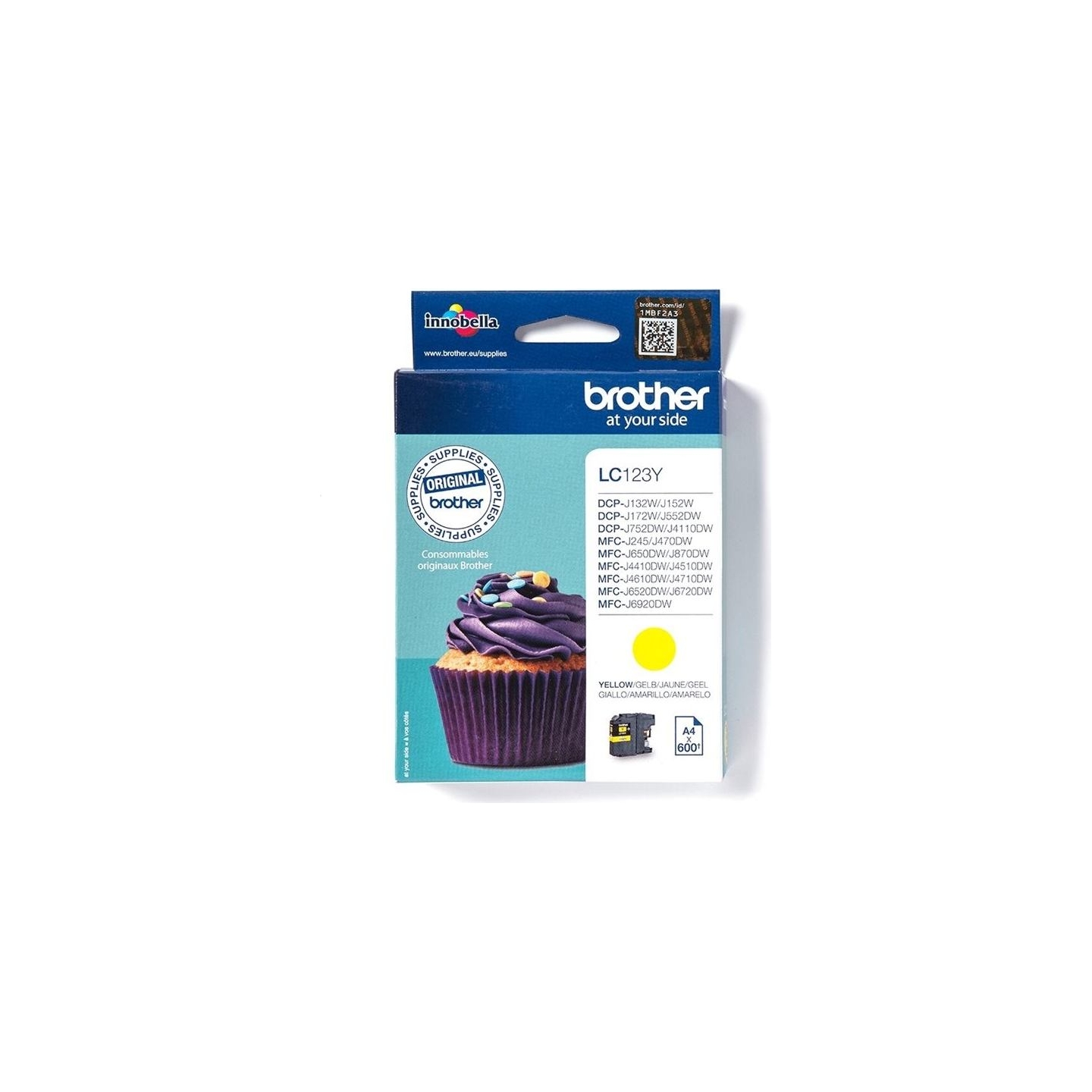 Brother LC-123Y TONER YELLOW 600P