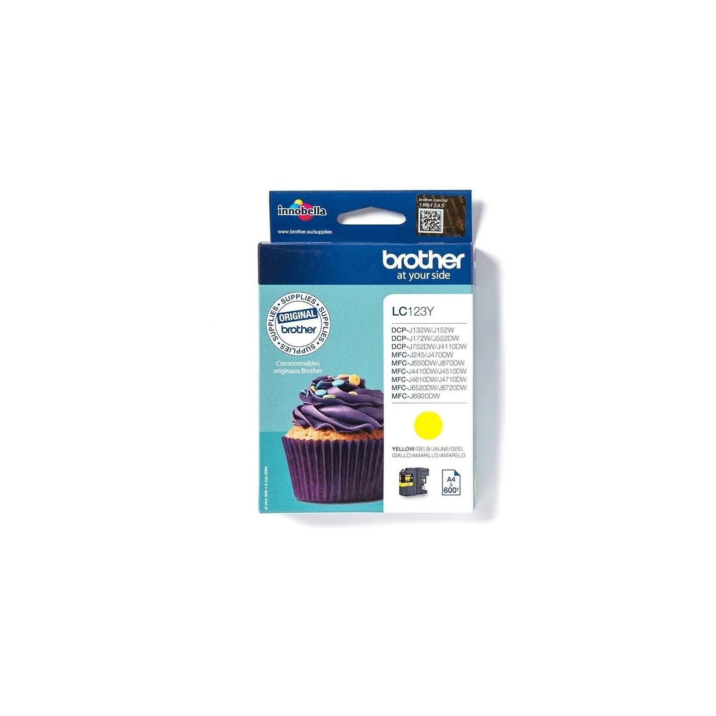Brother LC-123Y TONER YELLOW 600P