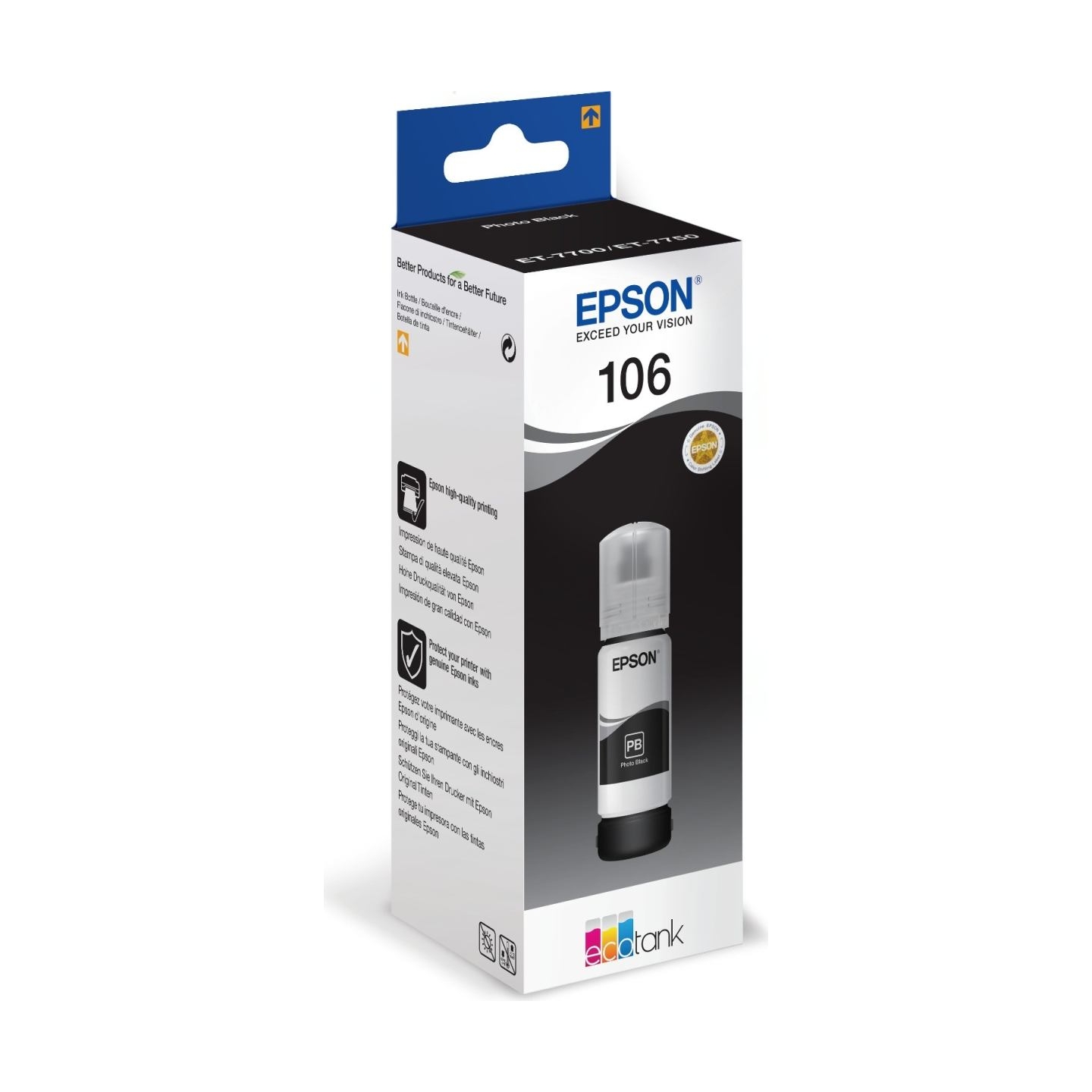 Epson Ecotank Photo | 106 | Ink Bottle | Black