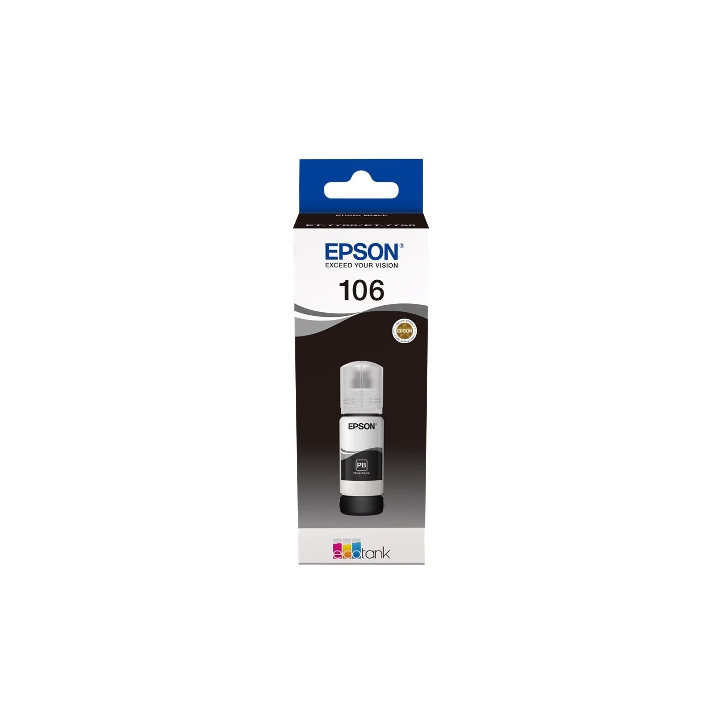 Epson Ecotank Photo | 106 | Ink Bottle | Black