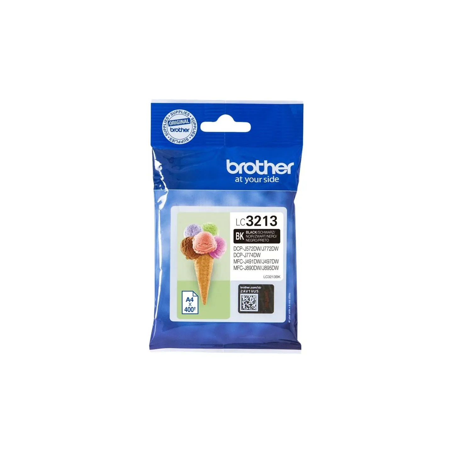 Brother LC3213BK HIGH YIELD BLACK INK CARTRIDGE - 400 PAGES