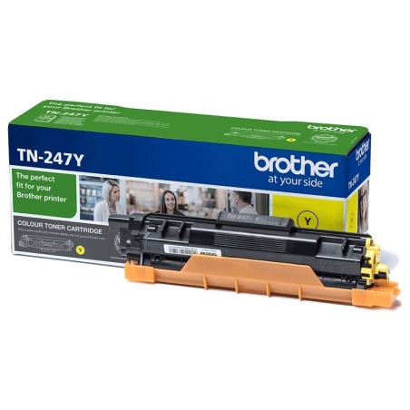 Brother TN-247C YELLOW TONER CARTRIDGE, YIELD 2,300 PAGES