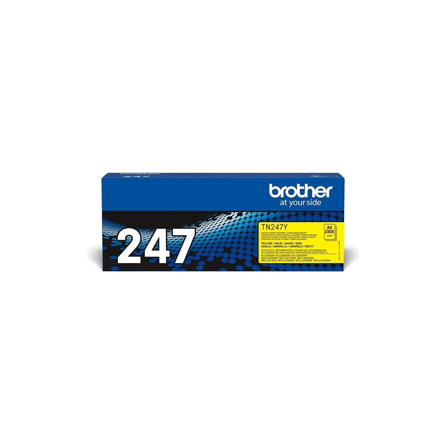 Brother TN-247C YELLOW TONER CARTRIDGE, YIELD 2,300 PAGES