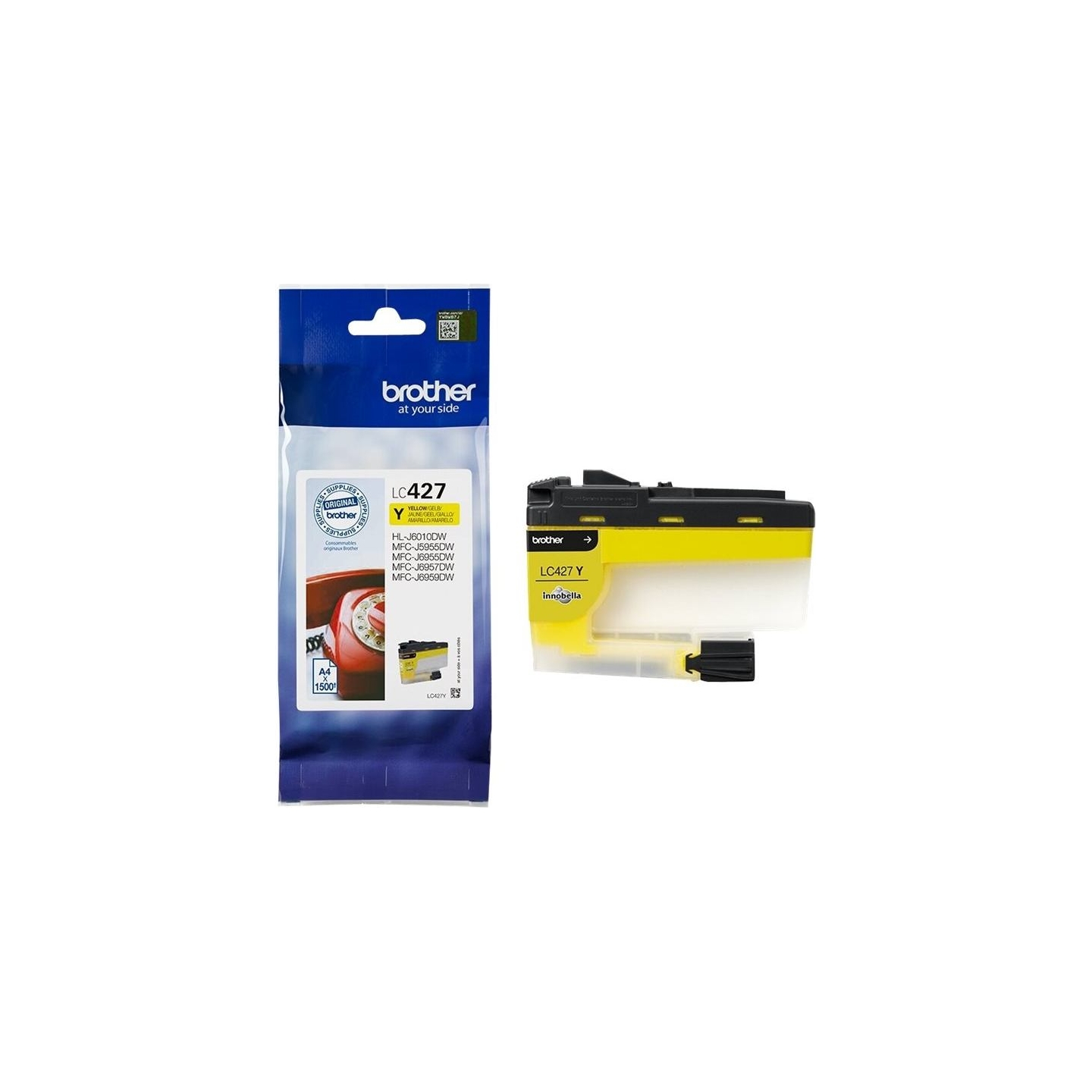Brother LC427Y YELLOW, 1,500 PAGES