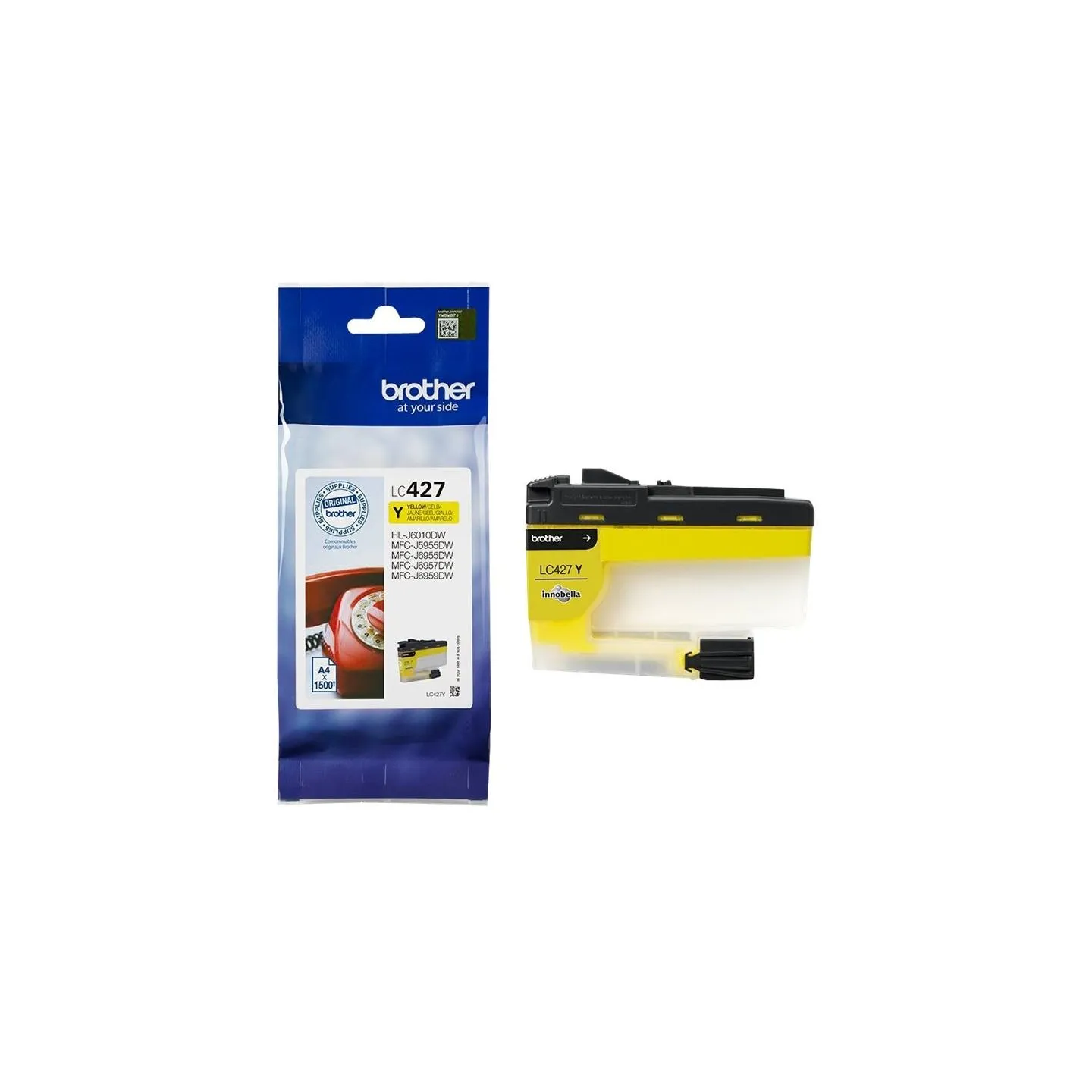 Brother LC427Y YELLOW, 1,500 PAGES