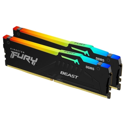 Kingston 32GB 6000MT/s DDR5 CL36 DIMM (Kit of 2) FURY Beast RGB EXPO