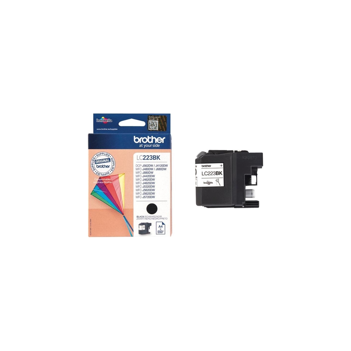 Brother LC223BK ink black 550pages