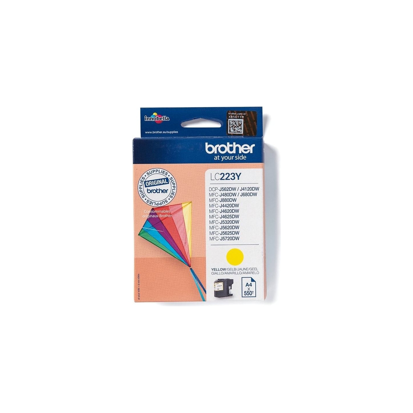 Brother LC223Y ink yellow 550pages
