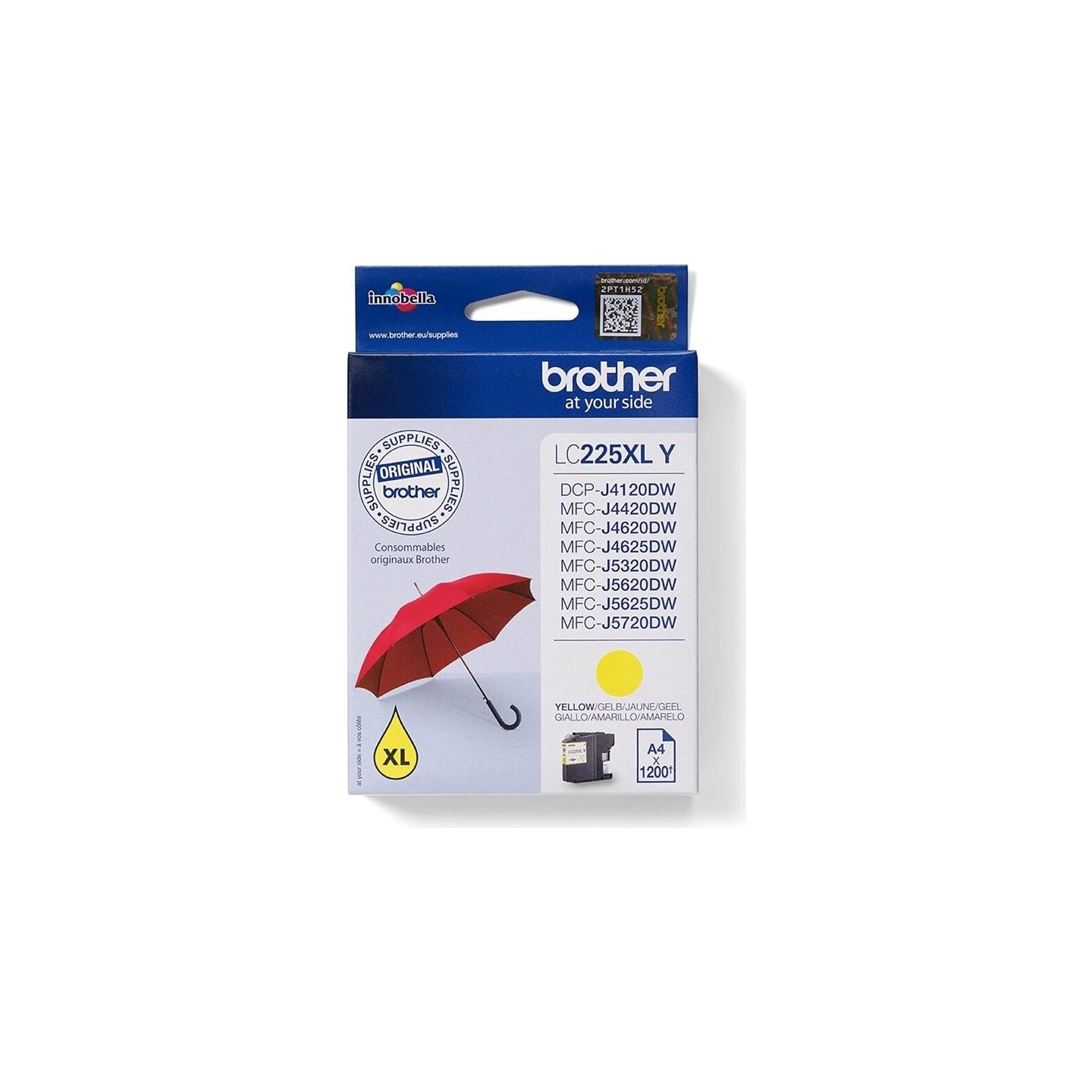 Brother LC225XLY ink yellow 1200pages
