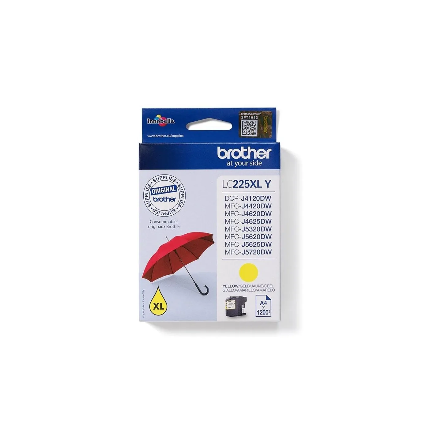 Brother LC225XLY ink yellow 1200pages