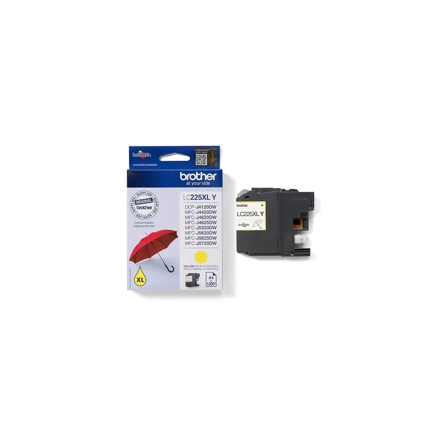 Brother LC225XLY ink yellow 1200pages