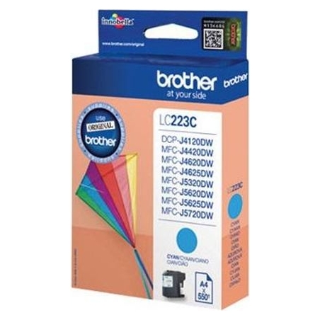 Brother LC223C ink cyan 550pages Black