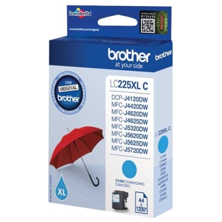 Brother LC-225XLC TONER HIGH CYAN