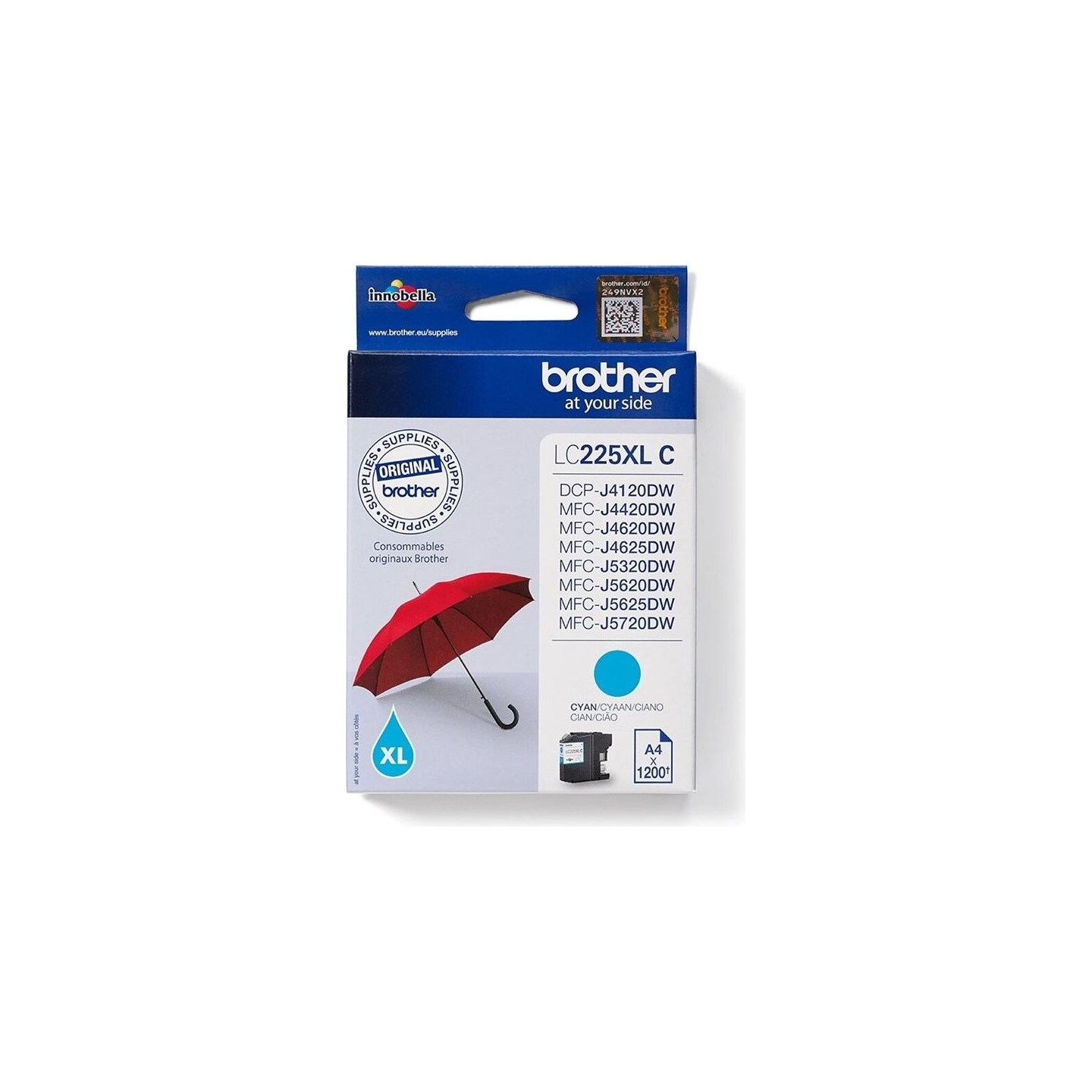 Brother LC225XLC ink cyan 1200pages