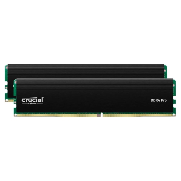 Crucial Pro OC 32GB Kit (2X16GB) DDR5-6400 UDIMM CL38 Black