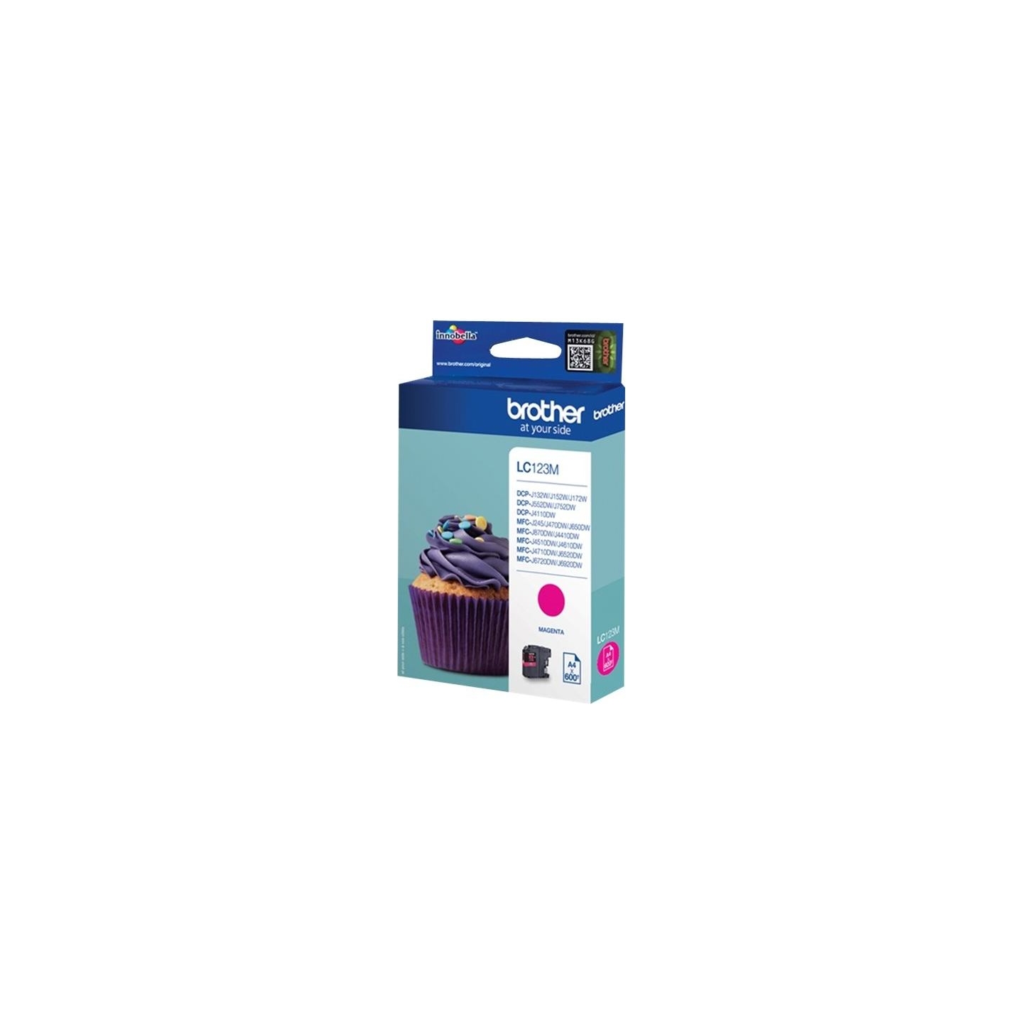 Brother LC-123M TONER MAGENTA 600P