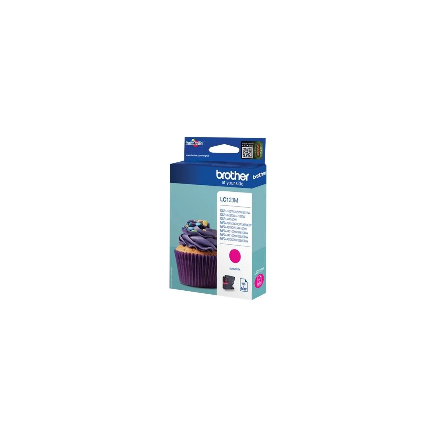 Brother LC-123M TONER MAGENTA 600P