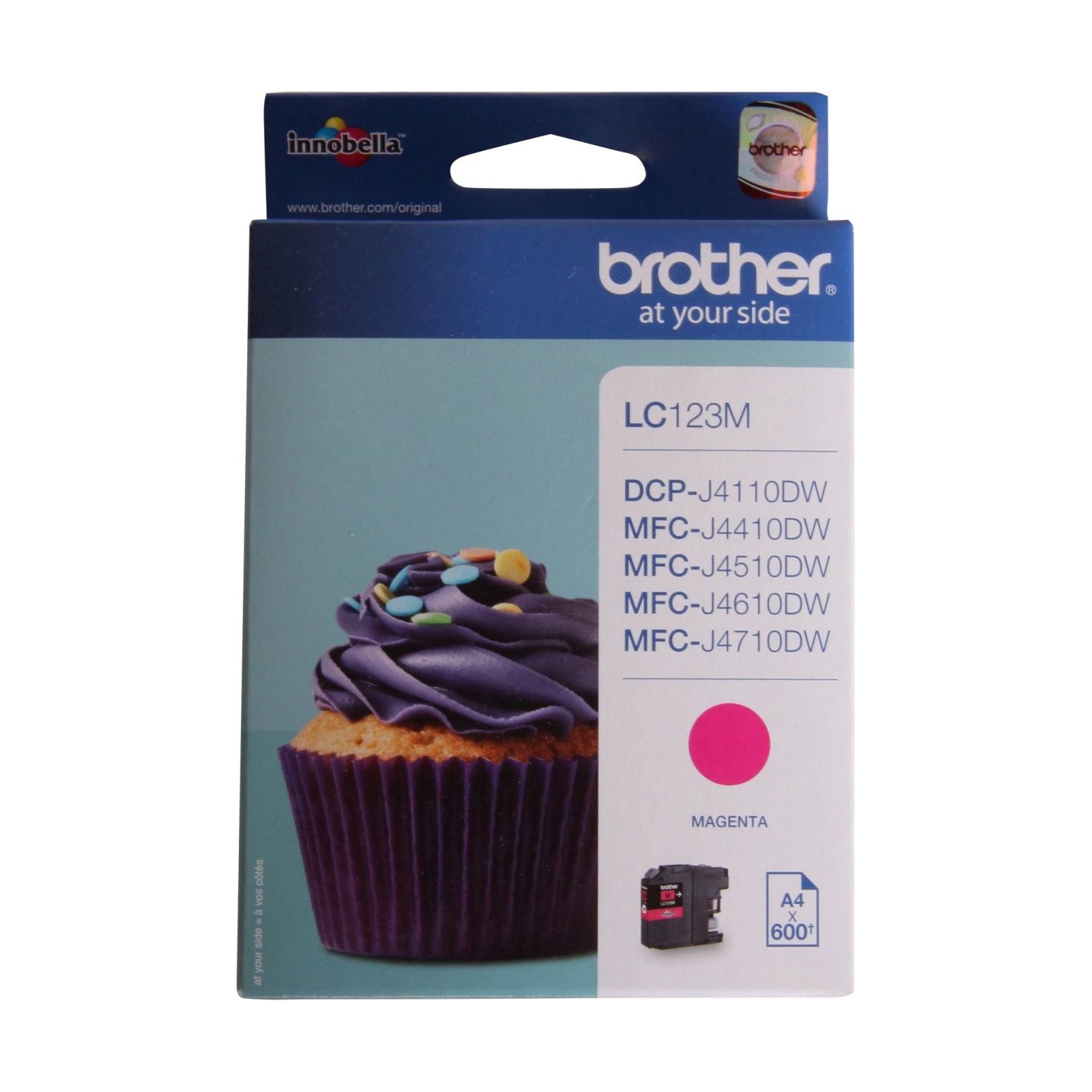 Brother LC-123M TONER MAGENTA 600P