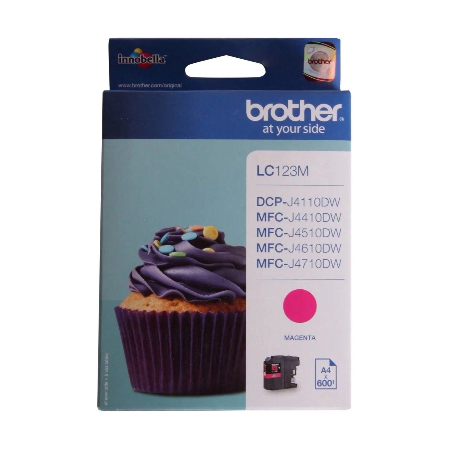 Brother LC-123M TONER MAGENTA 600P
