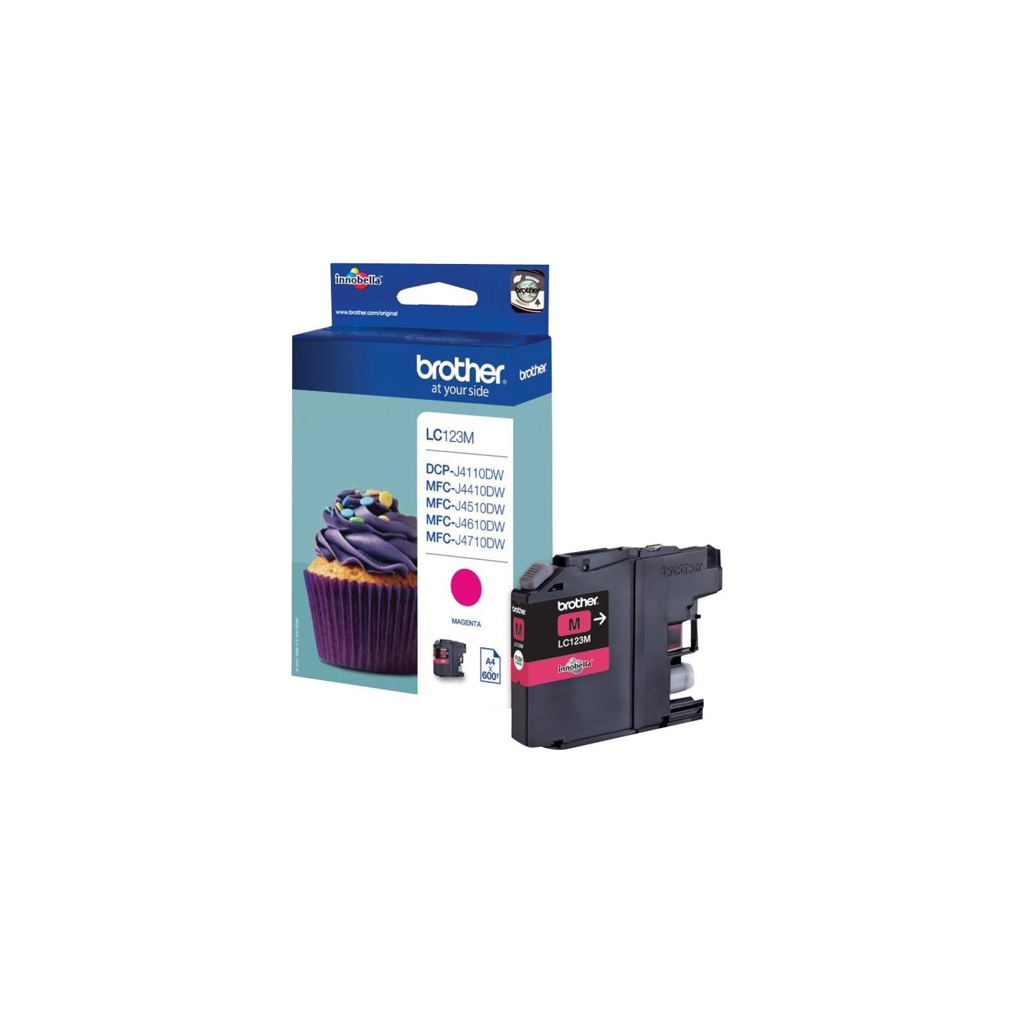 Brother LC-123M TONER MAGENTA 600P