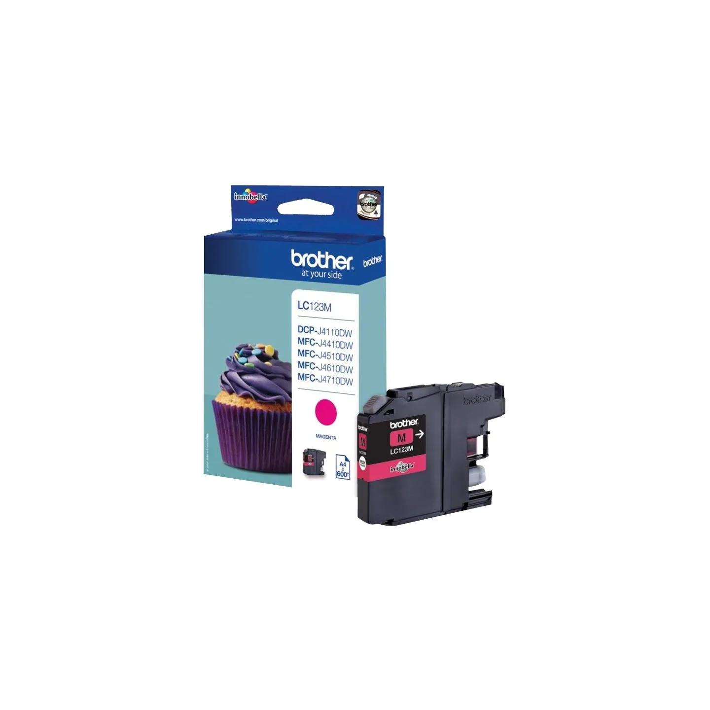 Brother LC-123M TONER MAGENTA 600P