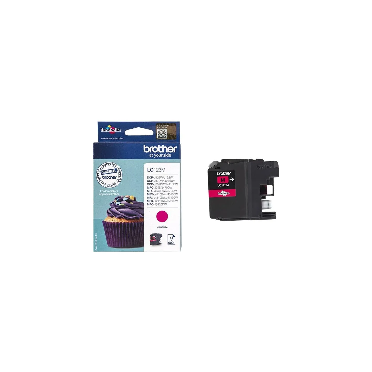 Brother LC-123M TONER MAGENTA 600P