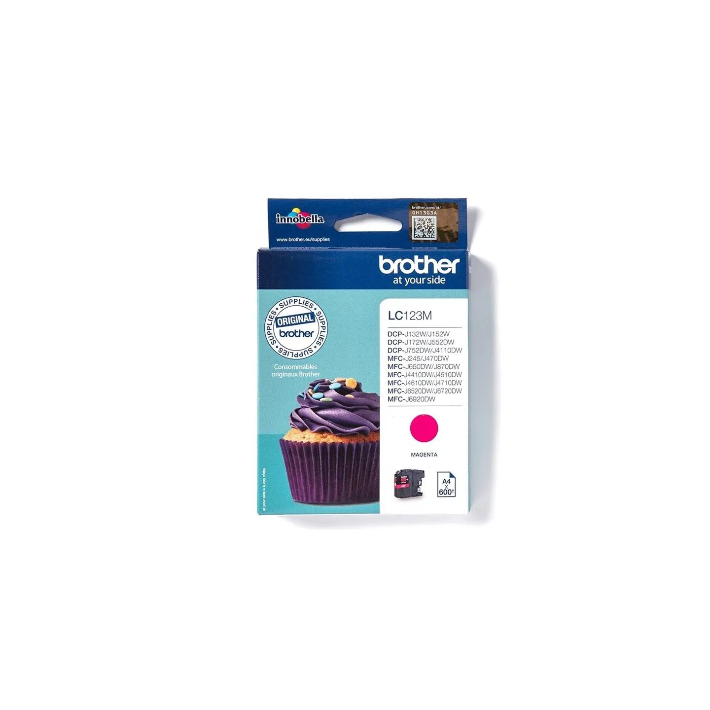 Brother LC-123M TONER MAGENTA 600P