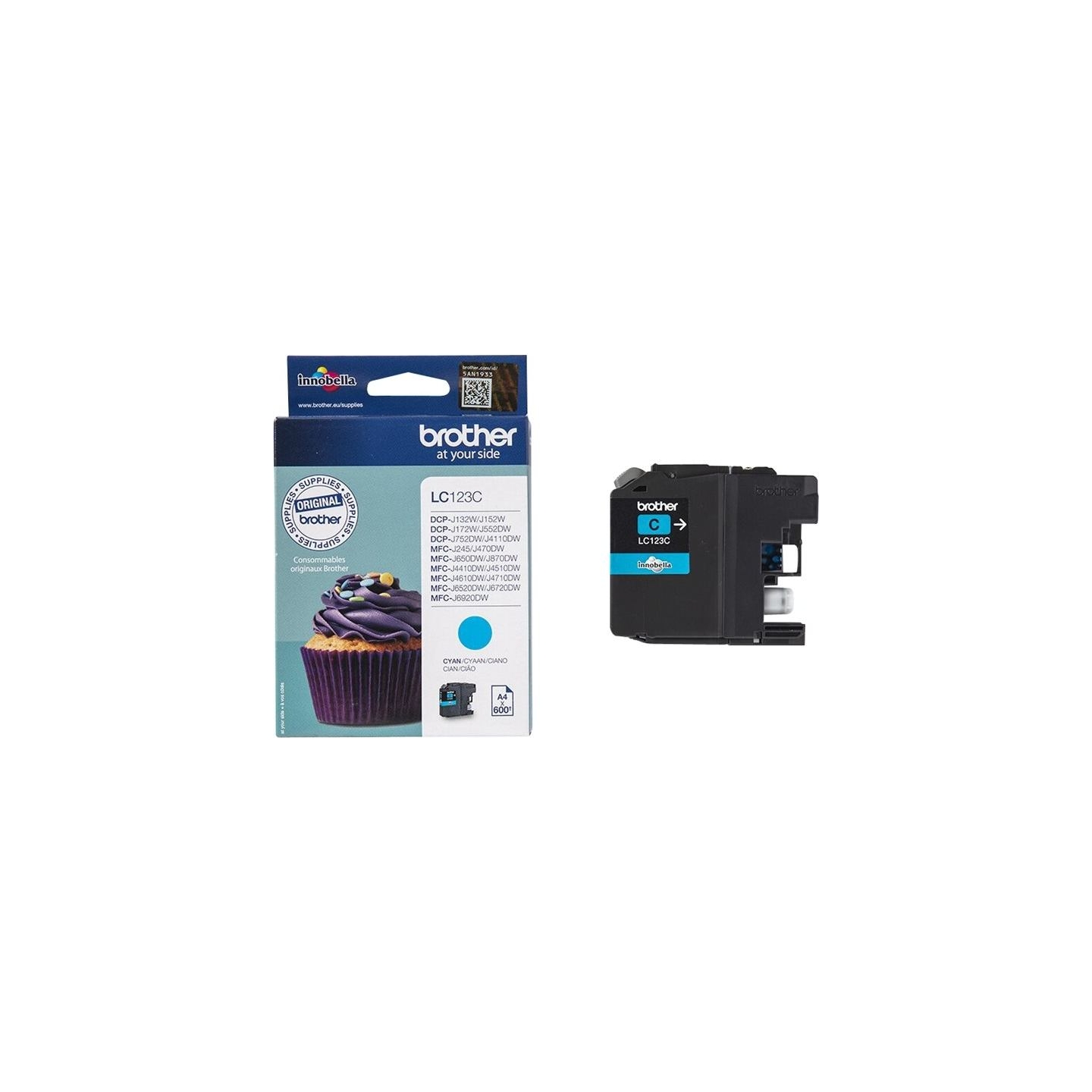 Brother LC-123C TONER CYAN 600P
