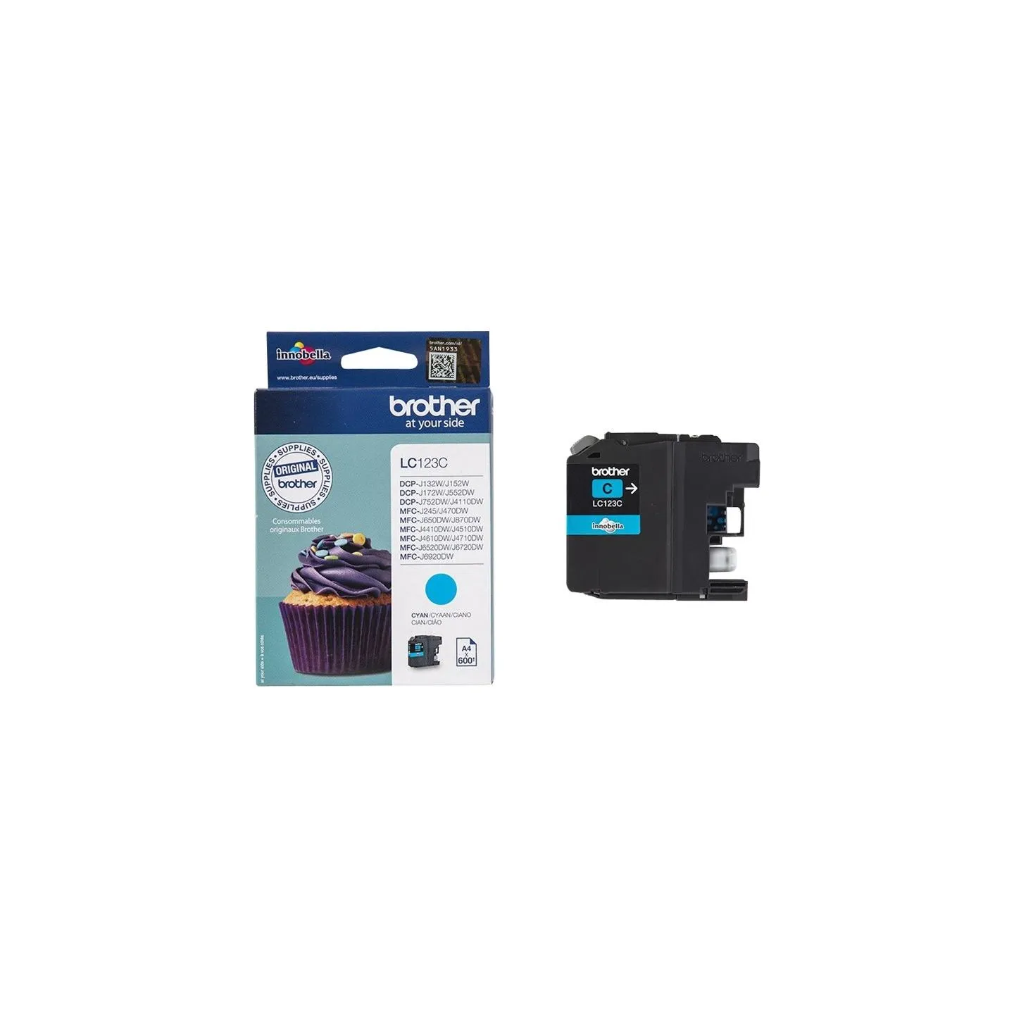 Brother LC-123C TONER CYAN 600P