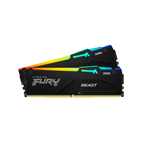 Kingston Memory DDR5 Fury Beast RGB 32GB(2*16GB)/6400 CL32 EXPO black