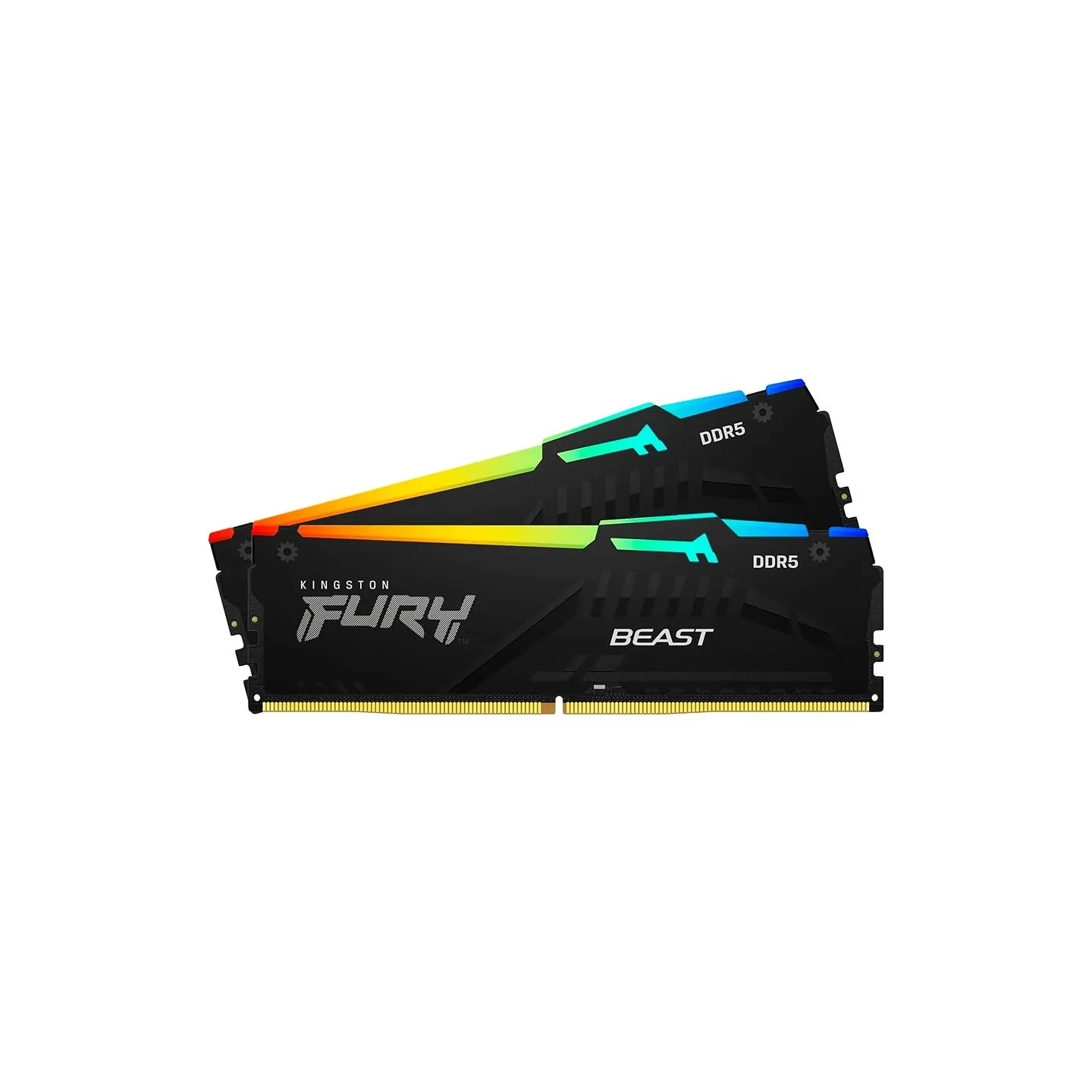 Kingston 32GB 6400MT/s DDR5 CL32 DIMM (Kit of 2) FURY Beast RGB EXPO