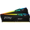 Kingston 32GB 6400MT/s DDR5 CL32 DIMM (Kit of 2) FURY Beast RGB EXPO