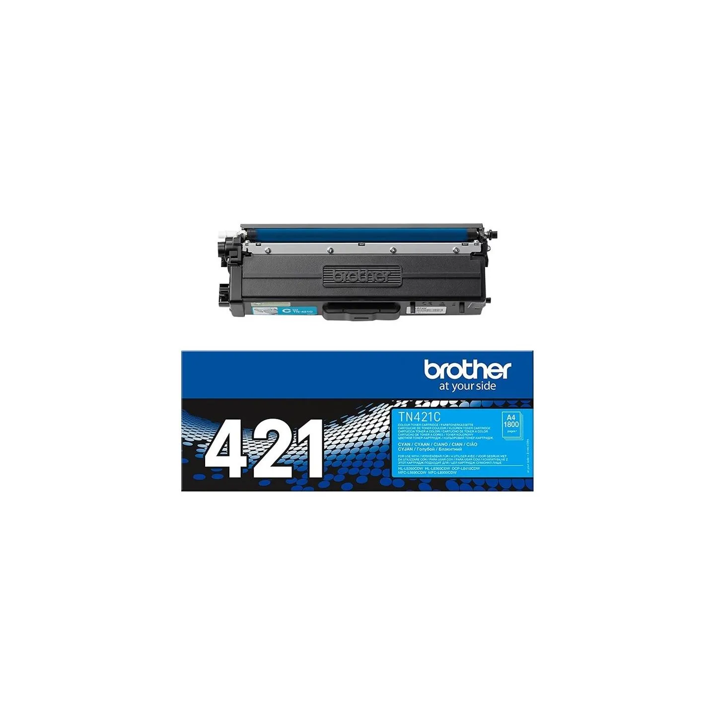 Brother TN-421C CYAN TONER, 1,800P