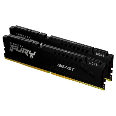Kingston DRAM 64GB 6000MT/s DDR5 CL36 DIMM (Kit of 2) FURY Beast Black EXPO