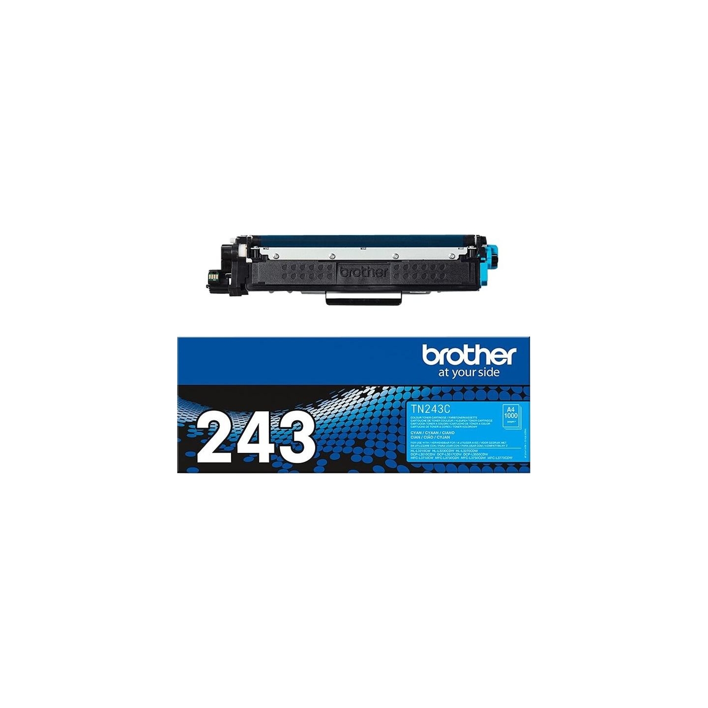 Brother TN-243C CYAN TONER CARTRIDGE, 1000P