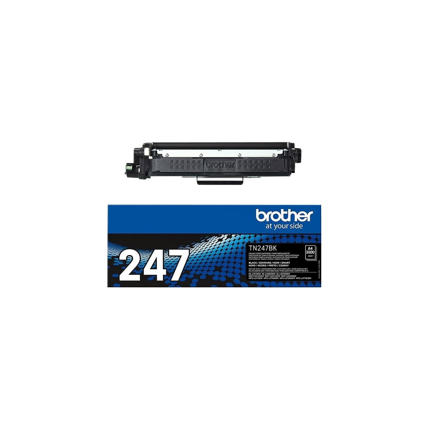 Brother TN-247BK BLACK TONER CARTRIDGE, YIELD 3,000 PAGES