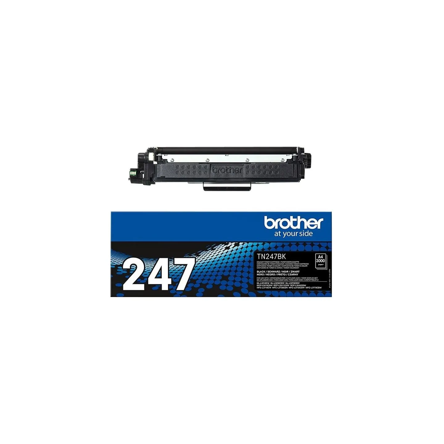 Brother TN-247BK BLACK TONER CARTRIDGE, YIELD 3,000 PAGES